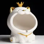 Ceramic Laughing Cat Storage Astray tag1