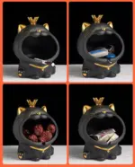 Ceramic Laughing Cat Storage Astray tag1