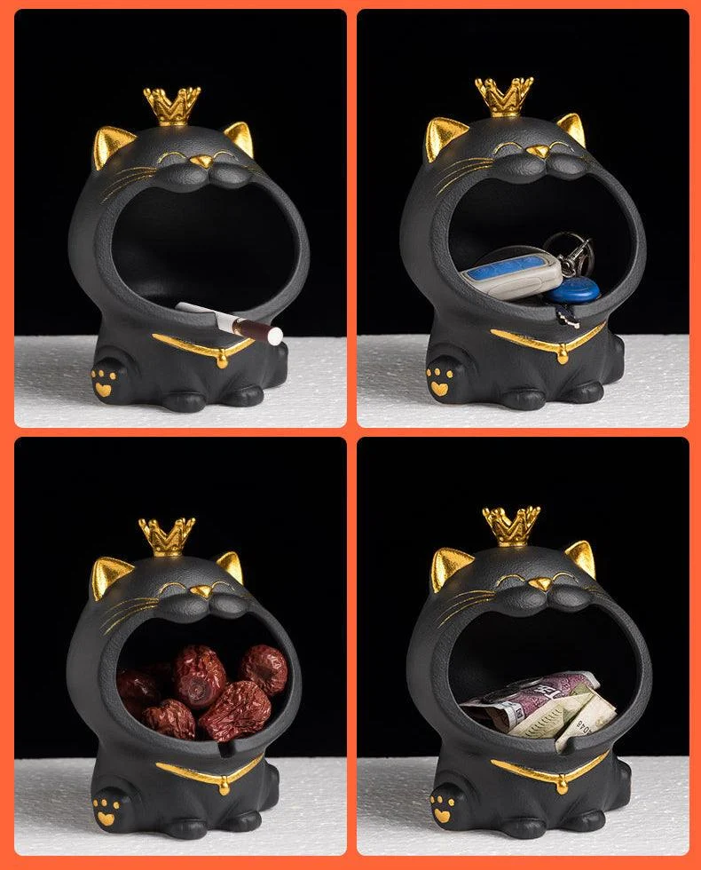 Ceramic Laughing Cat Storage/Astray -  - #tag1#