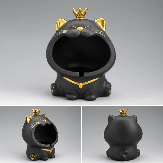 Ceramic Laughing Cat Storage/Astray -  - #tag1#