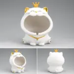 Ceramic Laughing Cat Storage Astray tag1