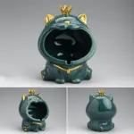 Ceramic Laughing Cat Storage Astray tag1