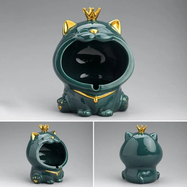 Ceramic Laughing Cat Storage/Astray -  - #tag1#