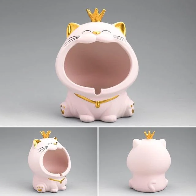 Ceramic Laughing Cat Storage/Astray -  - #tag1#