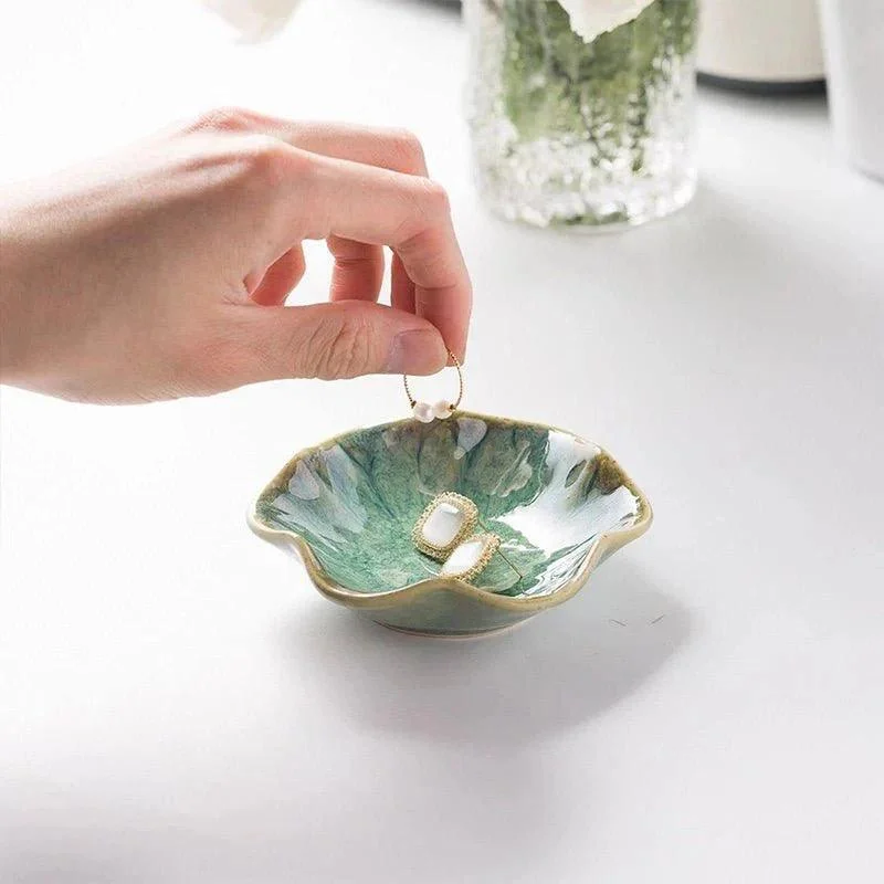 Ceramic Lotus Jewellery Tray -  - #tag1#