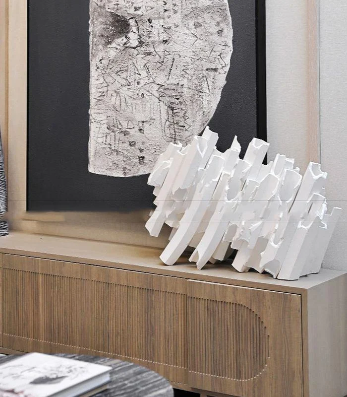 Ceramic Modern Sculpture Celestial White -  - #tag1#