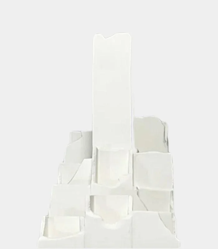 Ceramic Modern Sculpture Celestial White -  - #tag1#