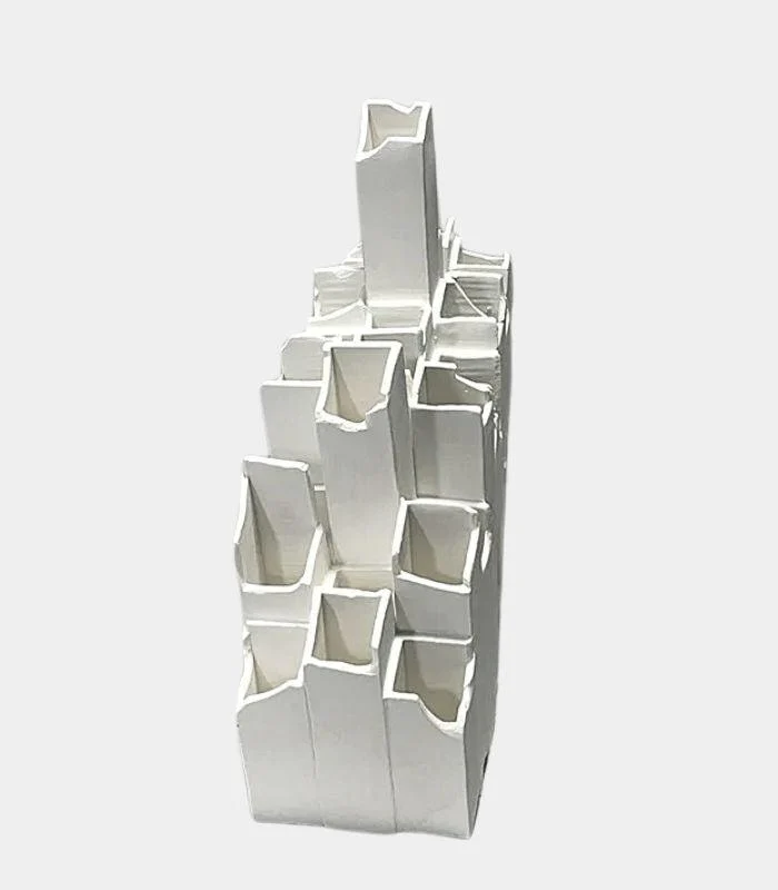 Ceramic Modern Sculpture Celestial White -  - #tag1#