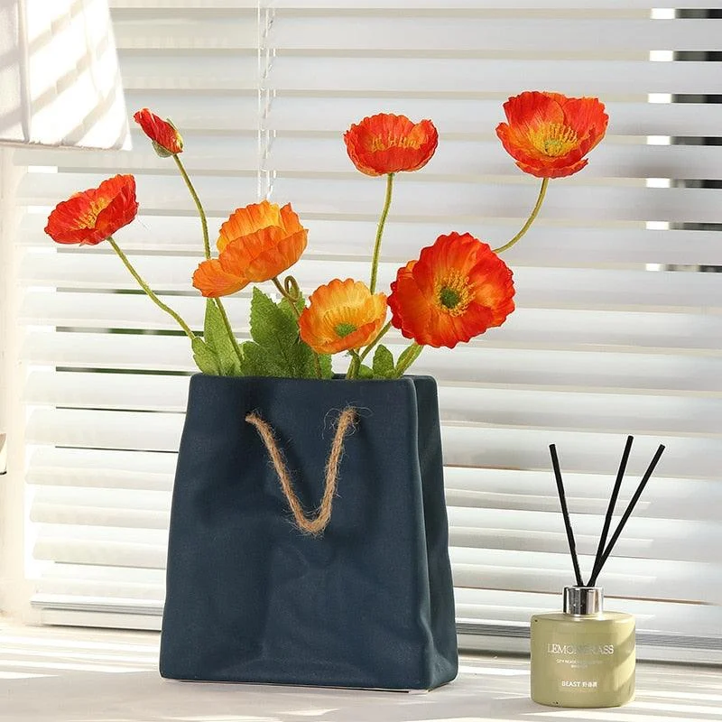 Ceramic Paper Bag Vase -  - #tag1#