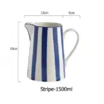 Ceramic_Pitcher_Hand-Painted_White_Blue_Large_1.5L_-_-_tag1_-4168550 Ceramic Pitcher Hand Painted White Blue Large 1.5L tag1
