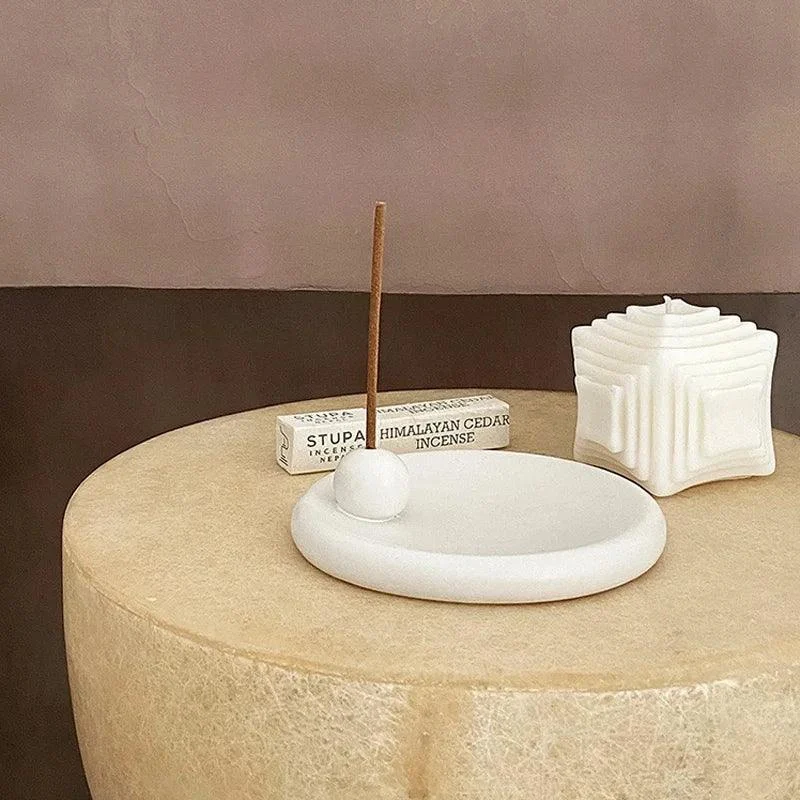 Ceramic Plain Incense Holder -