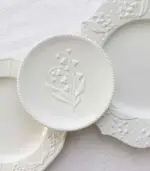 Ceramic_Plate_Lily_of_the_Valley_Embossed_Flower_Dinner_Tableware_-_-_tag1_-4168598 Ceramic Plate Lily of the Valley Embossed Flower Dinner Tableware tag1