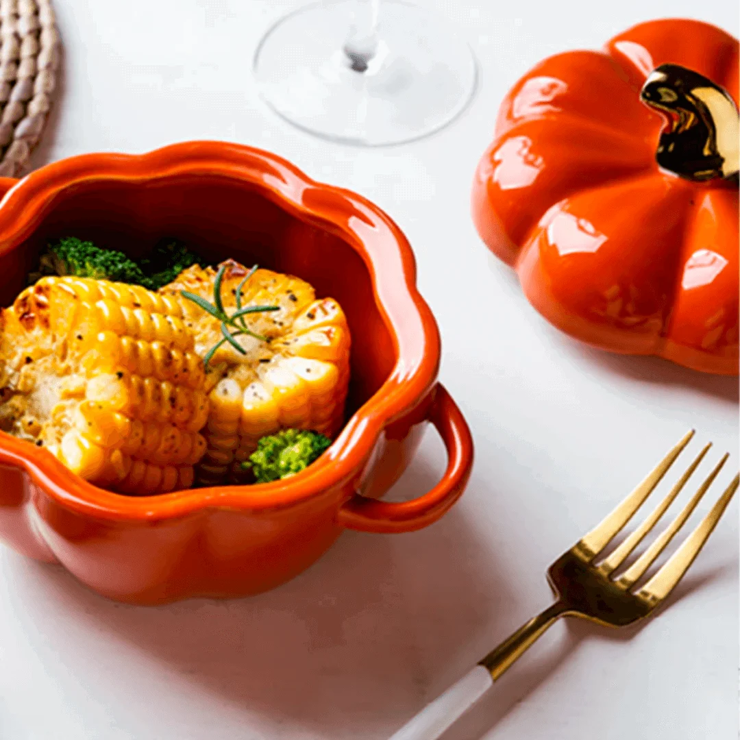 Ceramic Pumpkin Bowl -