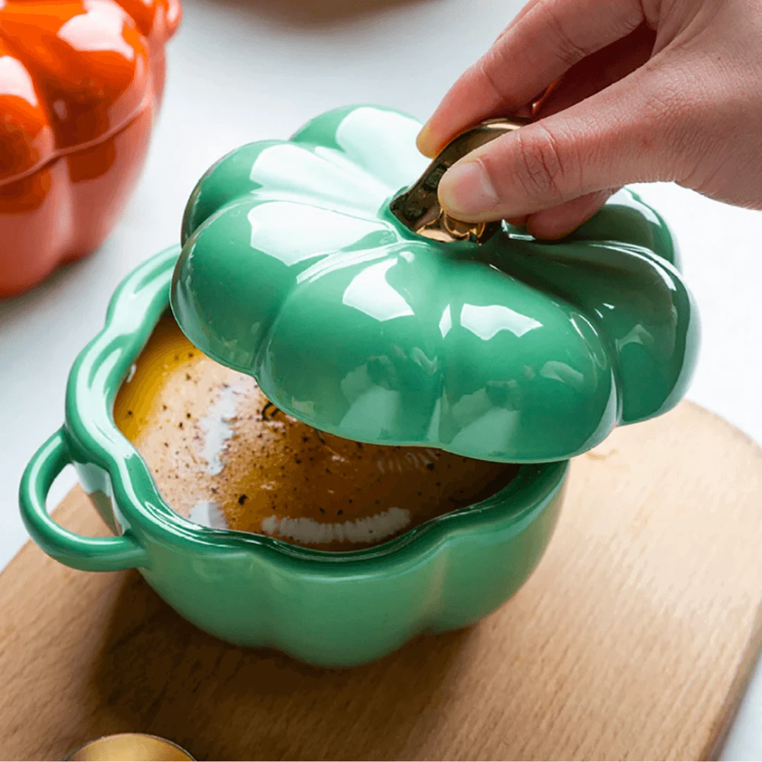 Ceramic Pumpkin Bowl -