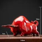 Ceramic Raging Bull tag1