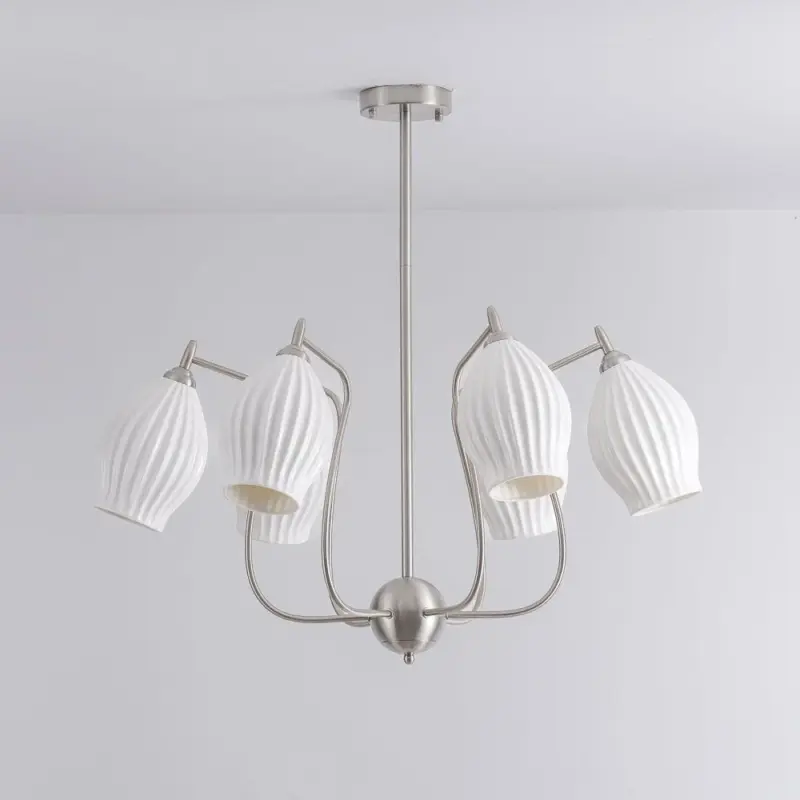 Ceramic Ribbed Chandelier 13 5ec6d2f2 ea21 47d8 8774 f371bfdd2a90