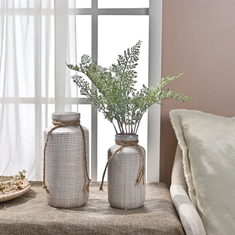 Ceramic Rustic Vase 2pc
