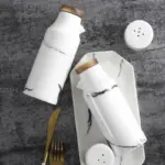 Ceramic Salt Pepper Oil Vinegar 5 Piece Set