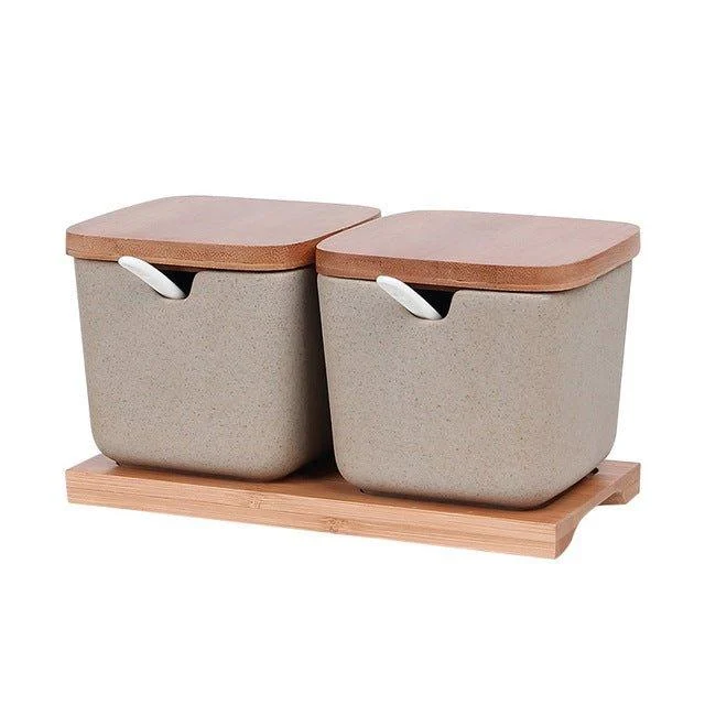 Ceramic Seasoning Jar Set -