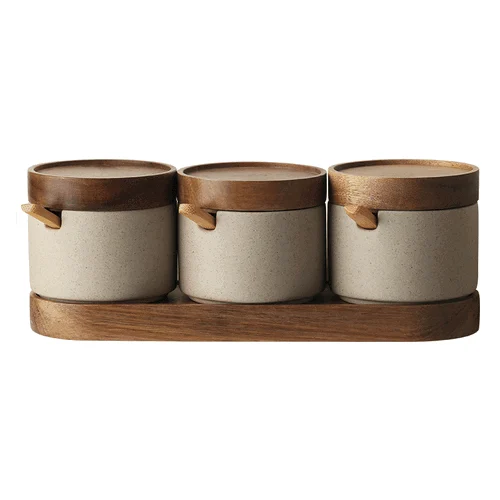 Ceramic Seasoning Jar Set -