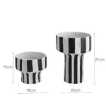 Ceramic_Table_Top_Vase_Paola_Black_and_White_Striped_Wide_Mouth_Flower_Pot_Bowl_-_-_tag1_-4169638 Ceramic Table Top Vase Paola Black and White Striped Wide Mouth Flower Pot Bowl tag1