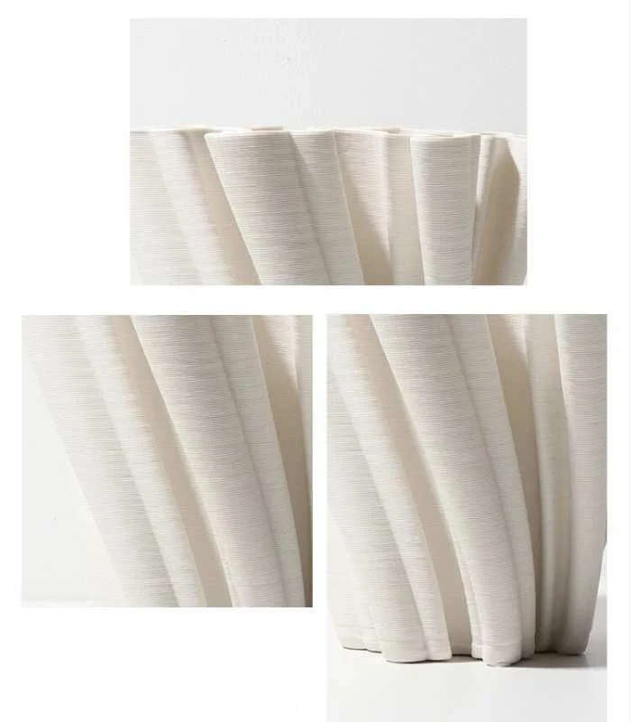 Ceramic Table Top Vase Twist Centrepiece Ceramic -  - #tag1#