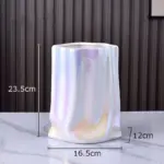 Ceramic_Tabletop_Vase_Paper_Bag_Shape_23.5_cm_-_-_tag1_-4169803 Ceramic Tabletop Vase Paper Bag Shape 23.5 cm tag1