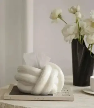 Ceramic Tissue Box Modern 23 cm