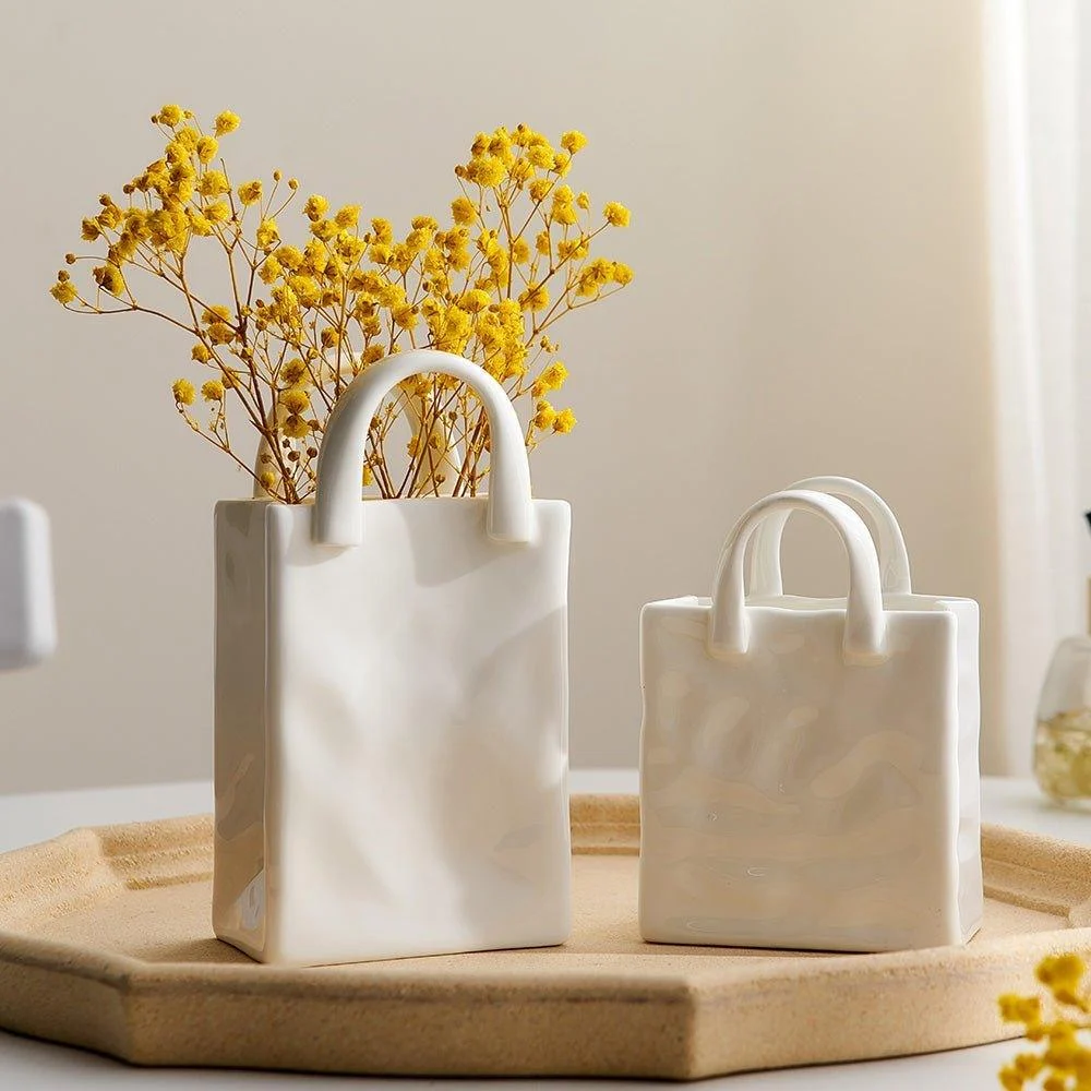 Ceramic Tote Vase -