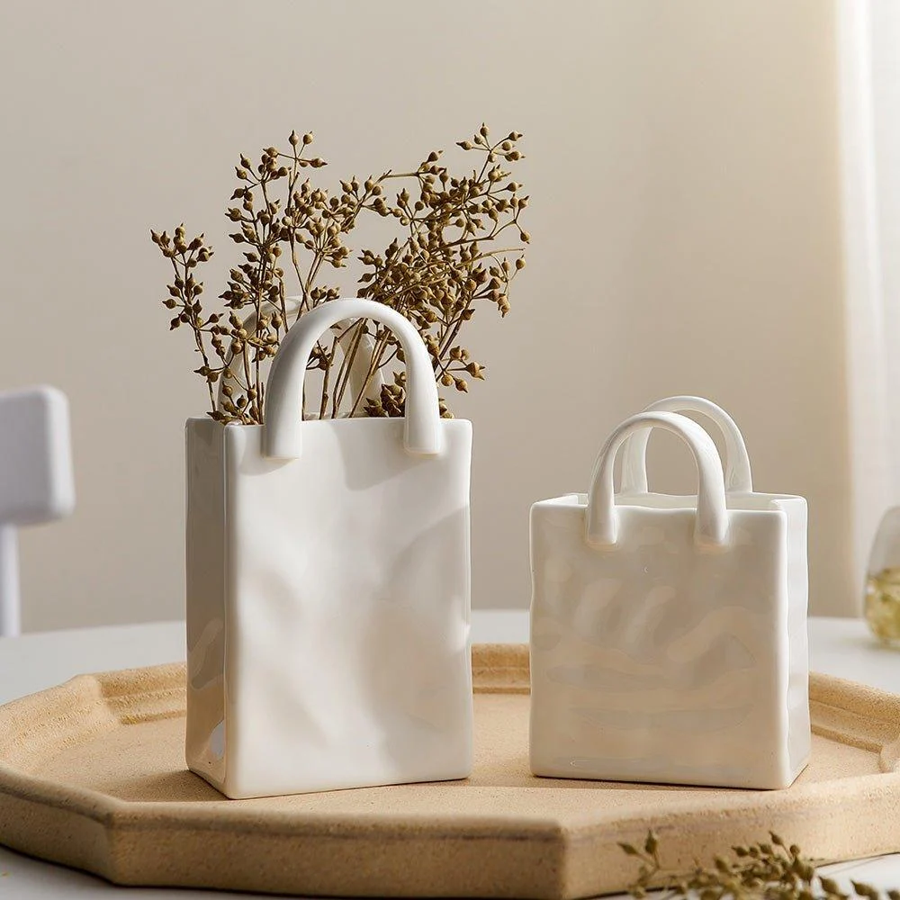 Ceramic Tote Vase -