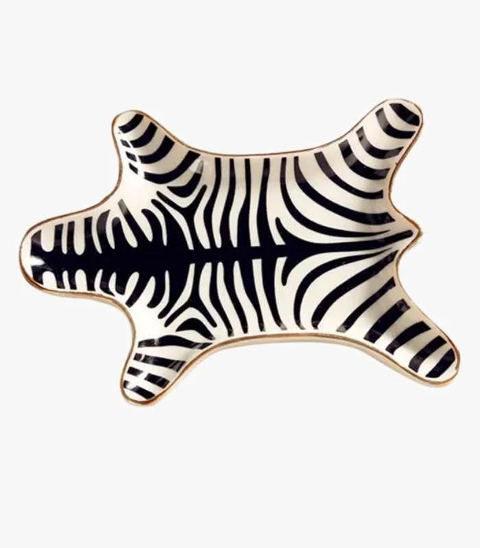 Ceramic Trinket Tray Safari Decorative Jewelry Dish 15cm -  - #tag1#