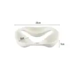 Ceramic Triple Snack Bowl White tag1