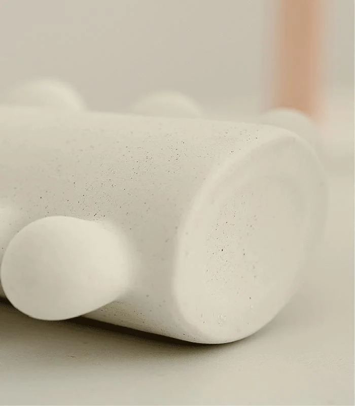 Ceramic Vase Aurora Elegant Cream White -  - #tag1#