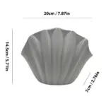 Ceramic Vase Sea Shell Lotus Leaf Leaf Shape Floral Arrangement Accessories Flower Vase Terrarium Room Decoration Accessories tag1