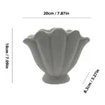 Ceramic Vase Sea Shell Lotus Leaf Leaf Shape Floral Arrangement Accessories Flower Vase Terrarium Room Decoration Accessories tag1