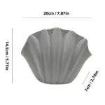 Ceramic Vase Sea Shell Lotus Leaf Leaf Shape Floral Arrangement Accessories Flower Vase Terrarium Room Decoration Accessories tag1