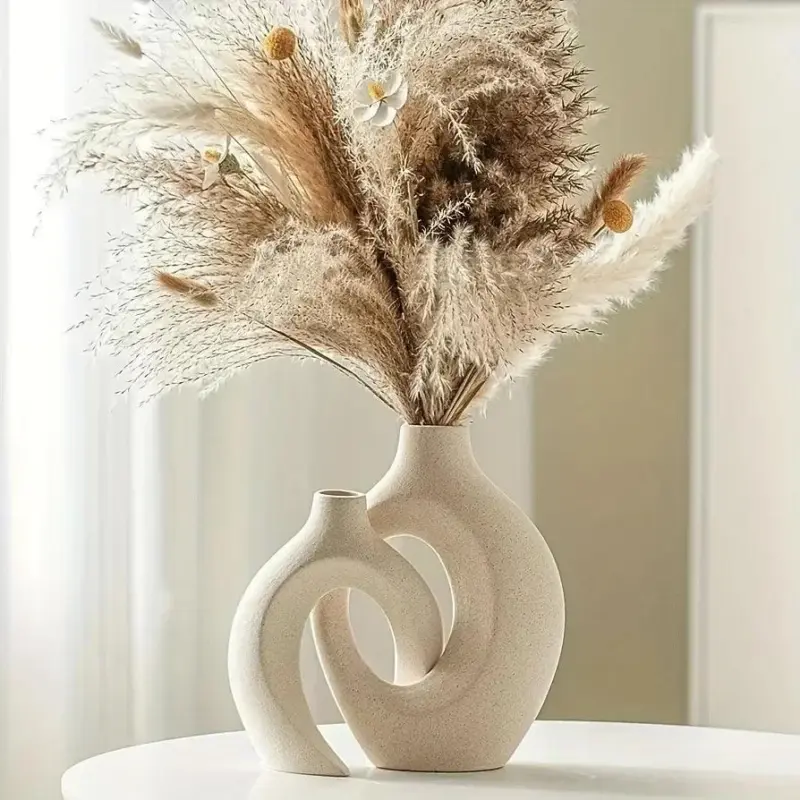 Ceramic_Vase_Set_Atmospheric_vase_for_flowers_or_plumes_-_-_tag1_-4176881 Ceramic Vase Set Atmospheric vase for flowers or plumes tag1