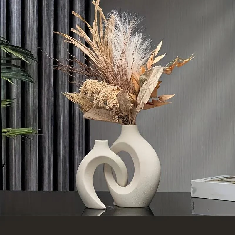 Ceramic Vase Set | Atmospheric vase for flowers or plumes -  - #tag1#