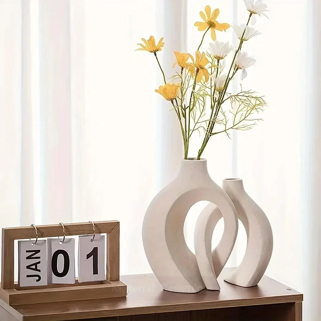 Ceramic Vase Set | Atmospheric vase for flowers or plumes -  - #tag1#