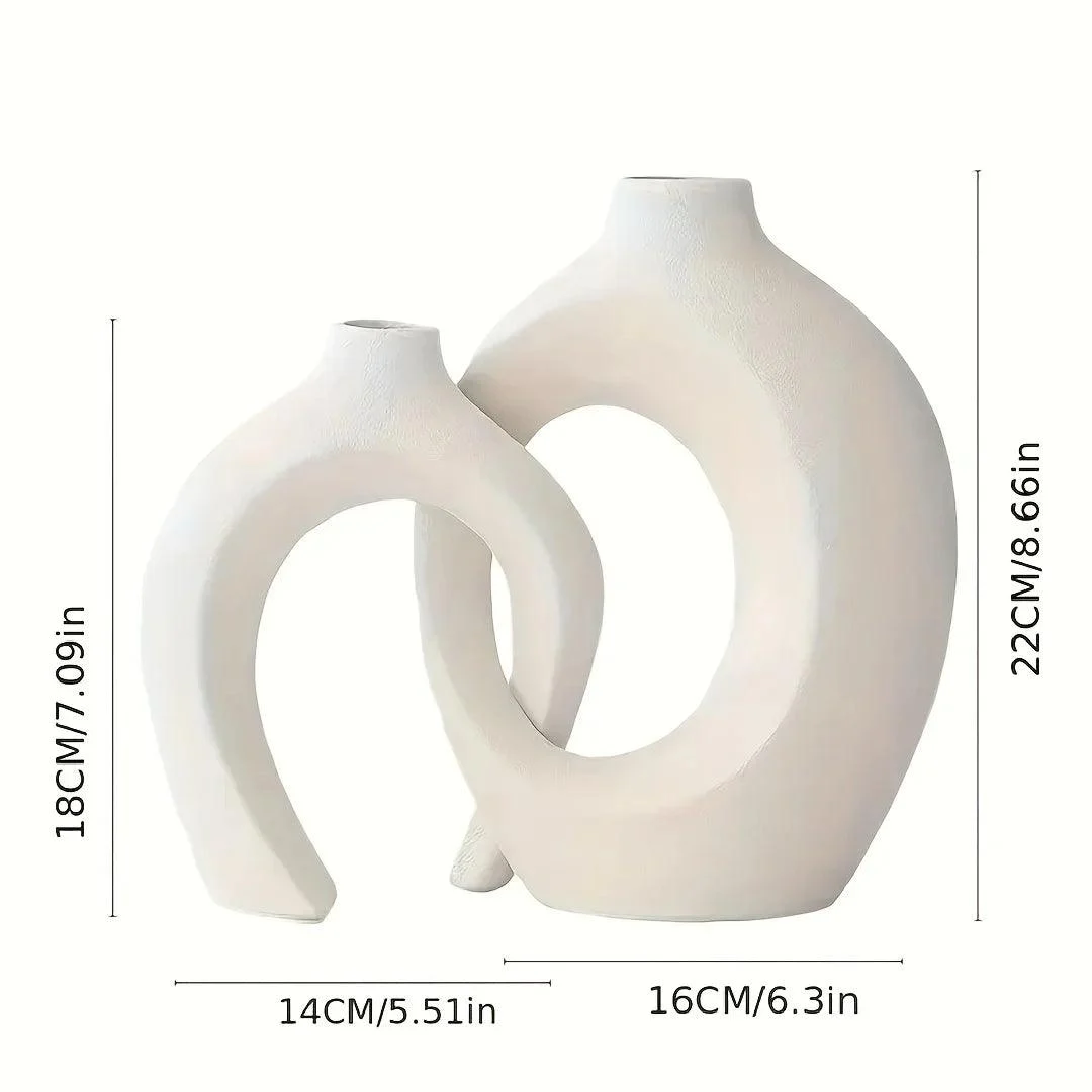 Ceramic Vase Set | Atmospheric vase for flowers or plumes -  - #tag1#