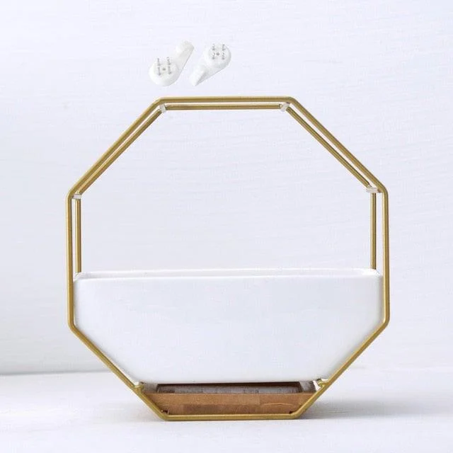 Ceramic Wall Geometric Planter -