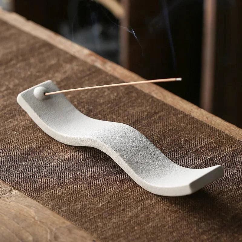 Ceramic Wave Incense Holder -