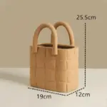 Ceramic Women Bag Flowers Vase Nordic Luxury Bag Vase Handbag Flower Pot Ornaments Office Living Room Decoration Home Decor tag1
