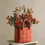 Ceramic Women Bag Flowers Vase Nordic Luxury Bag Vase Handbag Flower Pot Ornaments Office Living Room Decoration Home Decor tag1