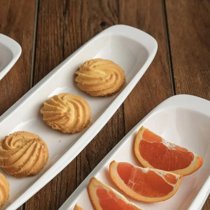 Ceramic and Wood Tiered Serving Tower -  - #tag1#