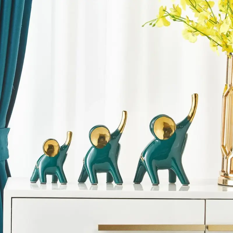 Ceramics Abstract Elephant Papercrane tag1