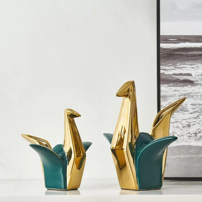 Ceramics Abstract Elephant & Papercrane -  - #tag1#