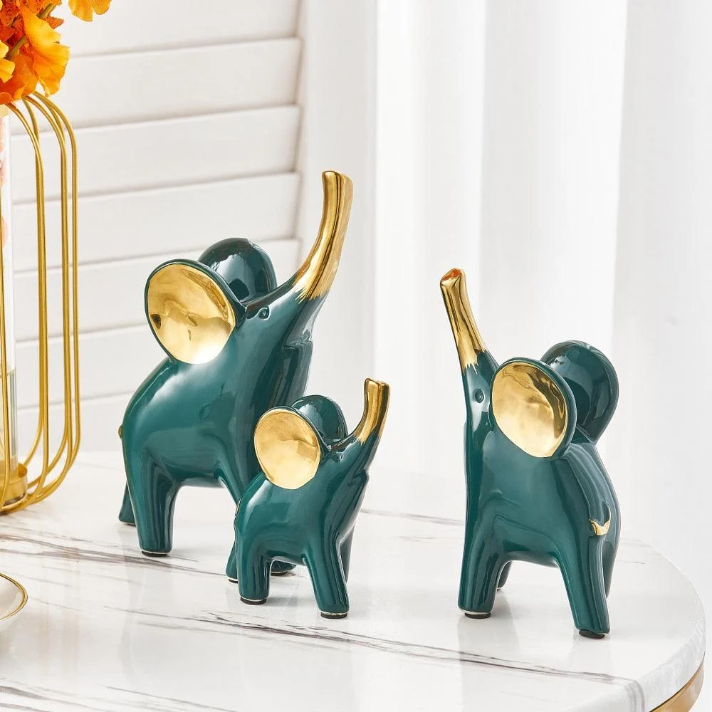 Ceramics Abstract Elephant & Papercrane -  - #tag1#