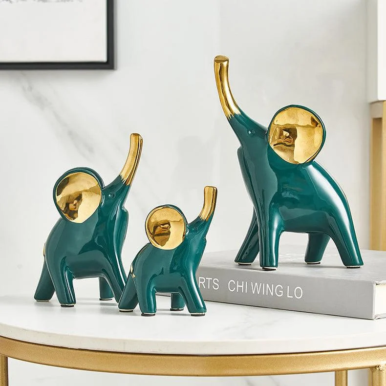 Ceramics Abstract Elephant & Papercrane -  - #tag1#