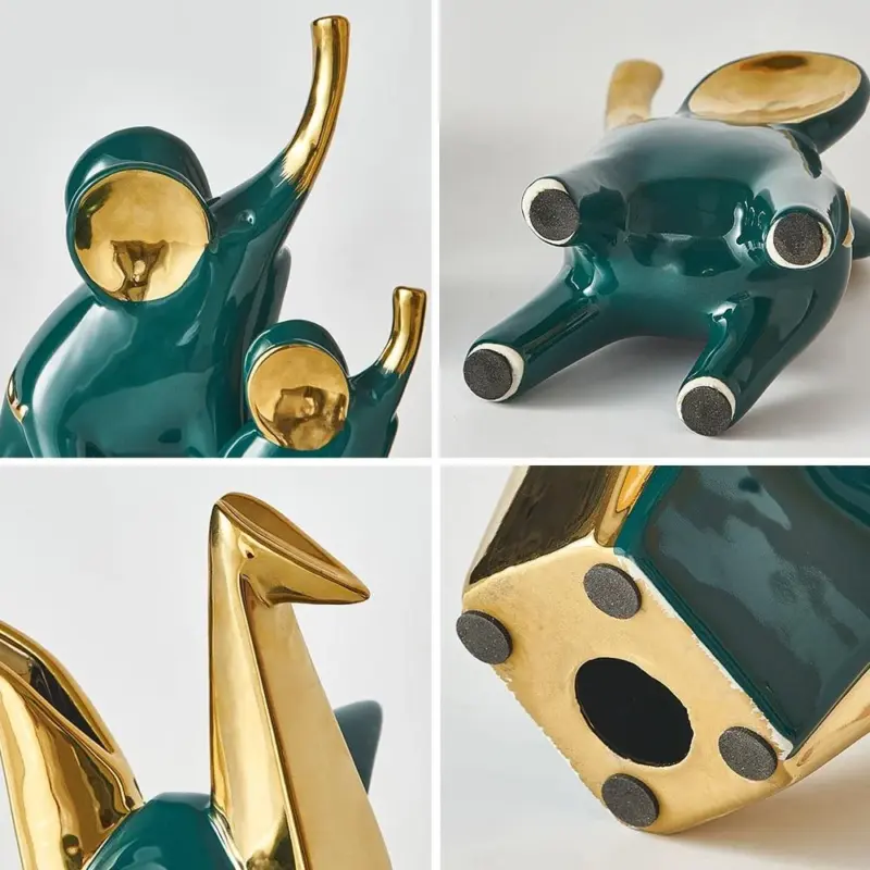Ceramics Abstract Elephant Papercrane tag1